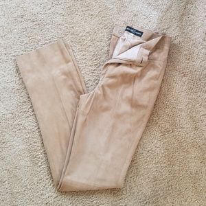 Vintage Jean-Louis Shrerrer Leather Cream Pants
